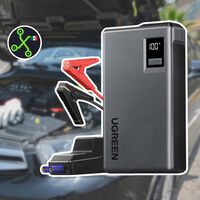Si tu coche se queda sin batería y ni cables tienes para pasar corriente, este arrancador de UGREEN es tu salvación