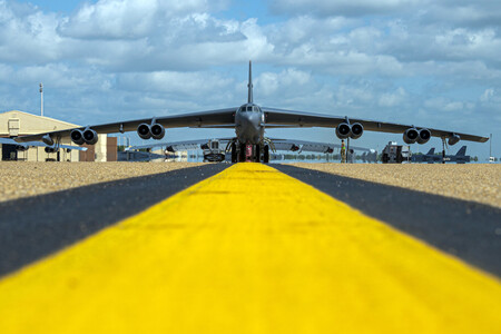 Um B-52H Stratofortress na Base Aérea de Barksdale, Louisiana (2021)