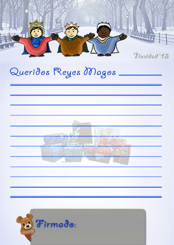 Carta de los Reyes Magos 2013