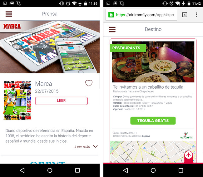 Probamos Immfly, el sistema para recibir contenido multimedia del avión ...
