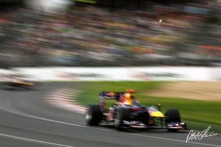 Sebastian Vettel en el GP de Australia 2010