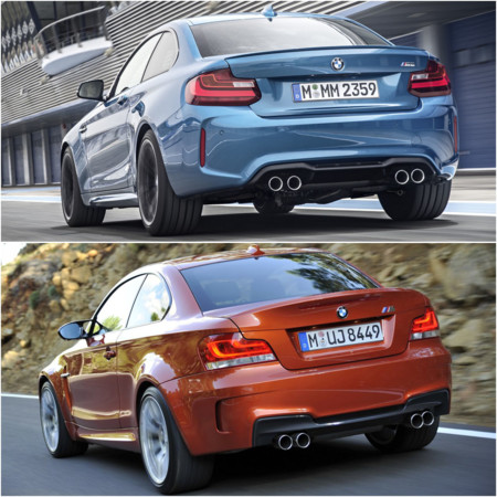 BMW M2 vs Serie 1 M Coupé: comparativa visual
