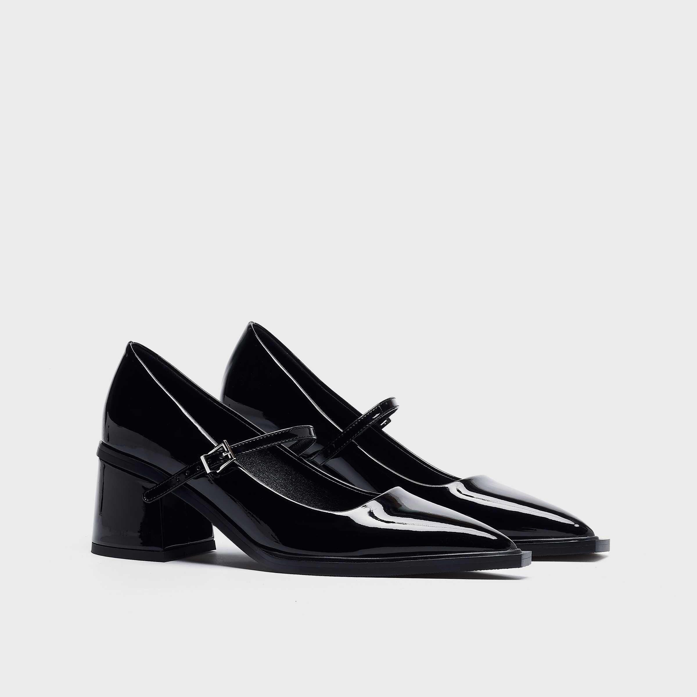 Zapatos de salón de mujer con tira en empeine con hebilla - Mim