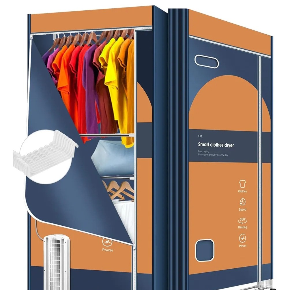 Closet con secador de ropa eléctrico de 1600W