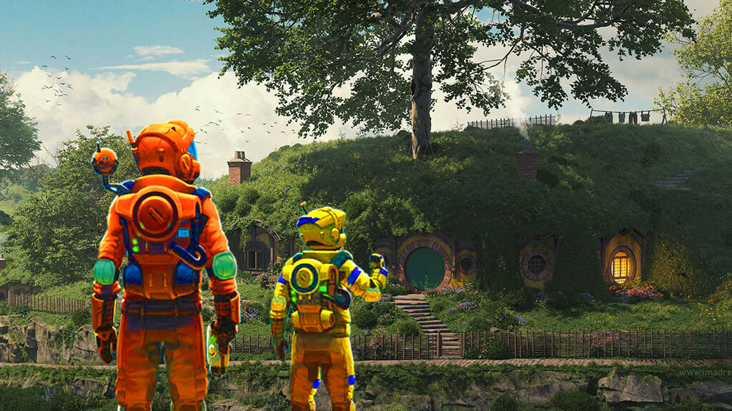 La casa de Bilbo Bolsón de El Señor de los Anillos existe en el universo de No Man's Sky y puedes visitarla cuando quieras sin avisar 
