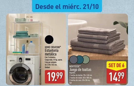 Estanteria Metalica Home Creation Folleto Aldi