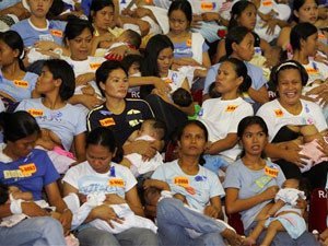 Madres filipinas marcan un nuevo récord Guinnes.