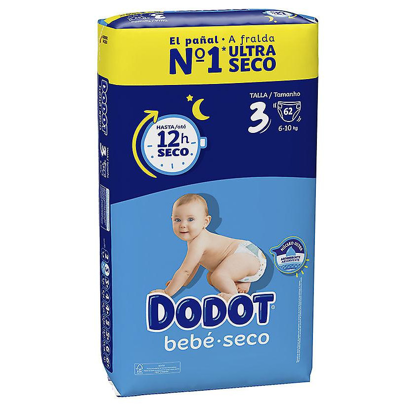 Dodot Bebé Seco Pañales Bebé, Talla 4