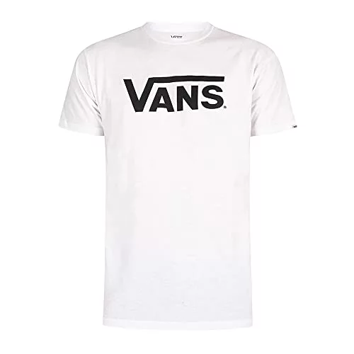 Vans Classic Drop V tee Camiseta Hombre, White-Black, M
