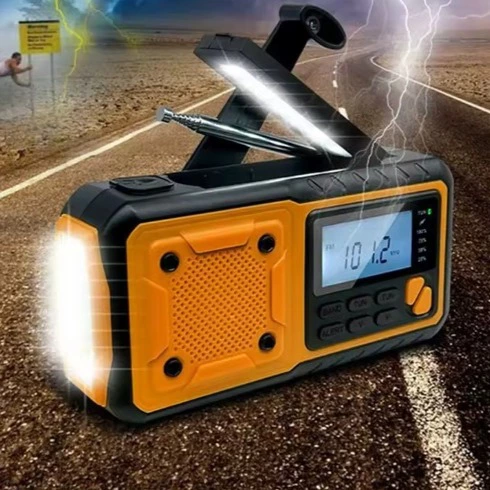 Radio portátil de energía Solar de emergencia de 4000mAh
