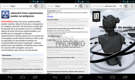 Chrome Beta para Android
