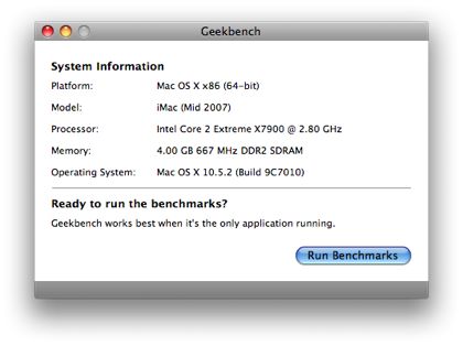 Geekbench, comprueba y comparte con otros usuario el rendimiento de tu Mac