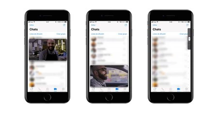 WhatsApp のポップアップ ウィンドウの例。この場合は YouTube ビデオが表示されます。