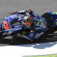 Maverick Viñales: "Estoy muy contento, hoy era un día para mantenerse sobre la moto"