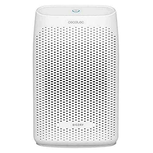 Cecotec BigDry 2000 Essential Deshumidificador, 300 ml/día, depósito extraíble de 0,7 litros, Cobertura hasta 15 m2, Filtro extraíble y Lavable, Apagado automático