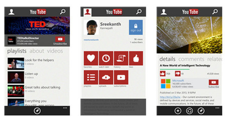 Microsoft y Google trabajan en una nueva versión de YouTube para Windows Phone