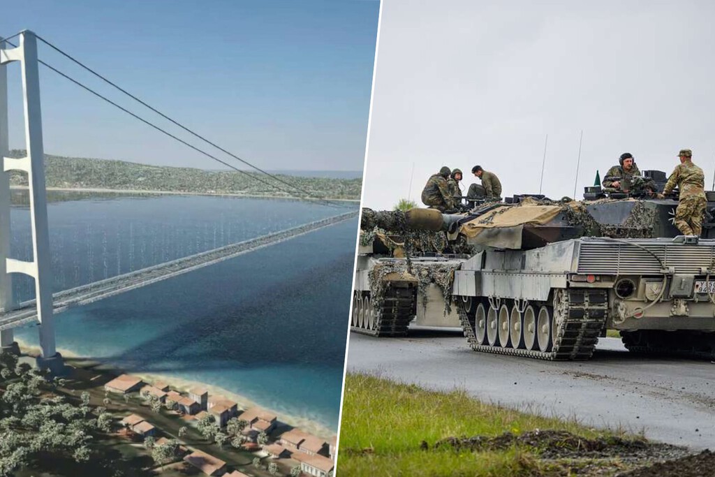 Italia le coló a la OTAN un puente entre Sicilia y Calabria como "gasto militar". Ni siquiera pueden cruzarlo los tanques