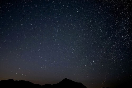 Céu estrelado de banco de imagem de Samuel de Roman