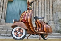 Vespa Daniela toda de madera