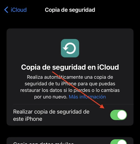 Copia Seguridad Icloud 2