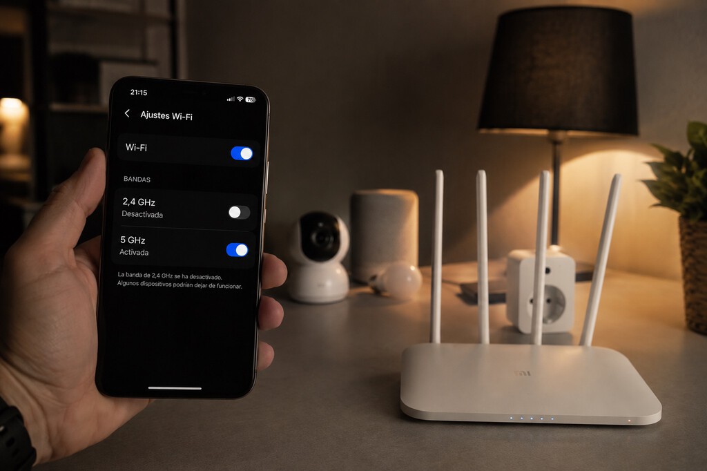 Apagué la banda de 2,4 GHz de mi WiFi porque parecía el consejo lógico. Media casa inteligente se quedó a oscuras 