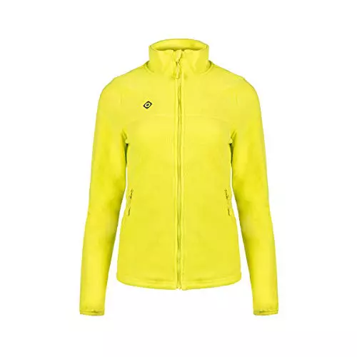 Izas PADRU W Chaqueta de Forro Polar Deportivo para Mujer. Tejido Perchado, Cuello Alto y Bolsillos con Cremallera. Manga Sentada