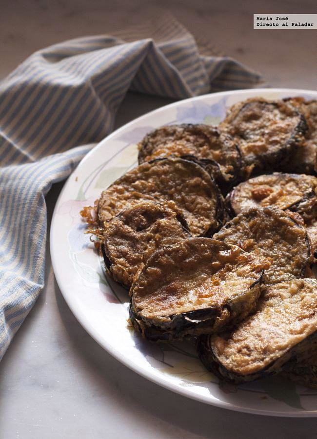 Receta de berenjenas rebozadas rellenas de sobrasada, una extraña pareja que funciona de fábula
