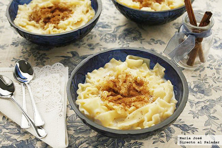 Macarrones de San Juan. Receta de postre