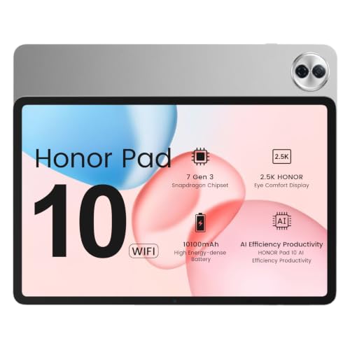 HONOR Pad 10 Tableta, 8+ 256GB, WiFi. Cargador no Incluido. (Gris)