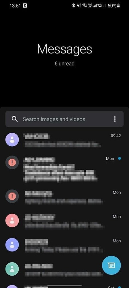 Google Messages One UI Design 461x1024