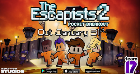 'The Escapists 2: Fuga de bolsillo', el nuevo juego de los creadores de Worms, llegará a iOS y Android el 31 de enero