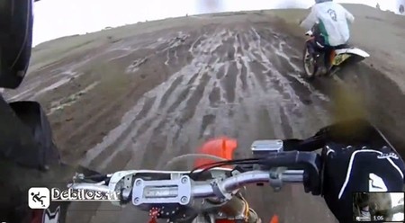 El cabeza de buque iba montado en un tractor