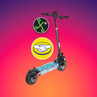 Scooter eléctrico de 800W con llantas todoterreno: es plegable y alcanza hasta a 40 kilómetros por hora  