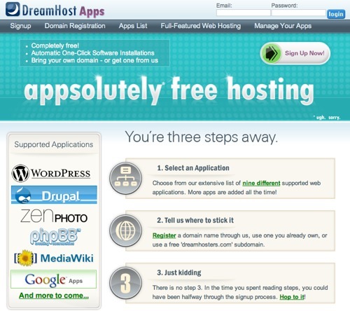Dreamhost Apps