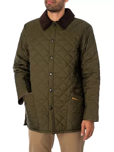 Barbour Hombre Chaqueta Acolchada Liddesdale, Olive, XL