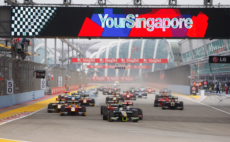 Salida Singapur GP2 2012