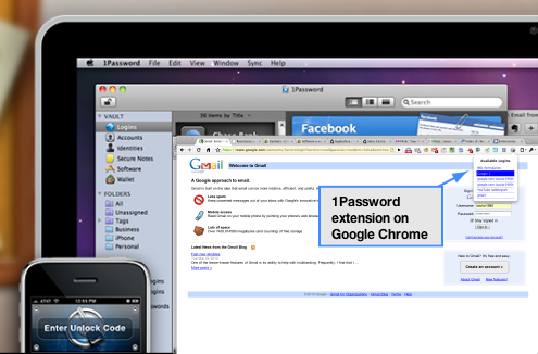 1password google chrome
