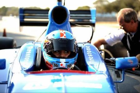 Carmen Jordá y Adrián Campos Jr juntos en la Indy Lights