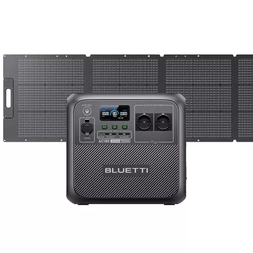 BLUETTI AC180 Generador Solar con 200W Panel Solar 