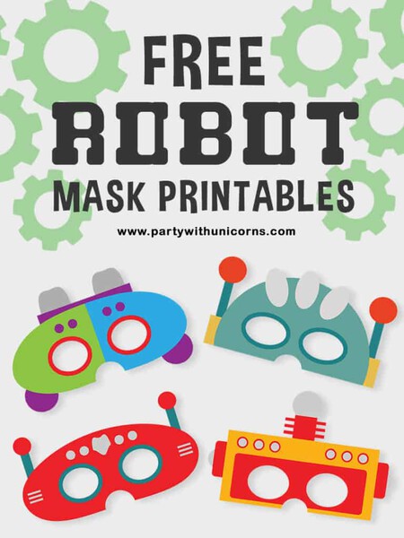 Robot Mask Printable 768x1024