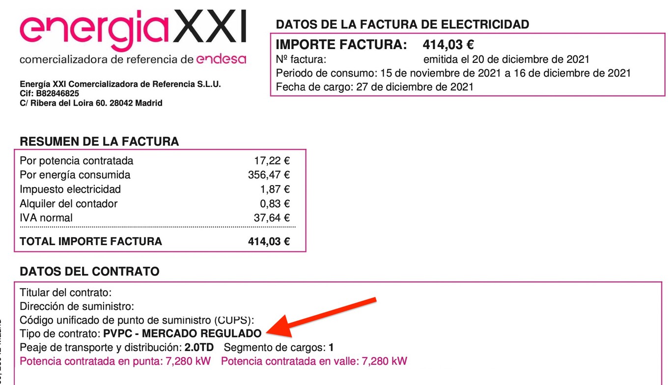 Endesa Mercado Regulado Factura – KCVMGJ