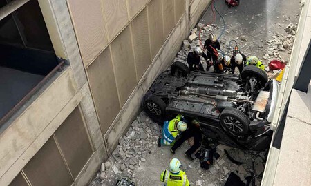 Kia accidente centro comercial Majadahonda