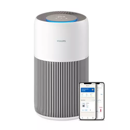 Purificador de aire Philips Serie 2200, HEPA NanoProtect + Filtro de carbón activo