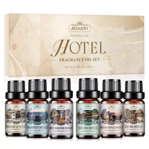 AESHORY Hoteles Aceites Esenciales para Humidificador 6 x 10ML