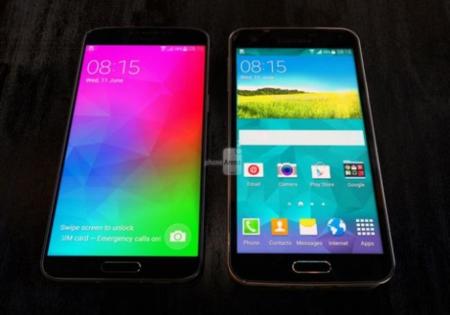 Samsung Galaxy F al lado de un S5, adiós a los marcos