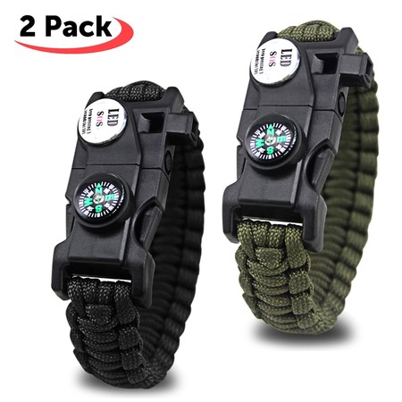 Por 9,33 euros tenemos este set de dos pulseras SOS Paracord en Amazon. Es una oferta flash válida hasta medianoche