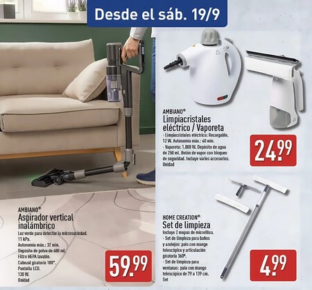 Aspirador Vertical Ambiano Aldi