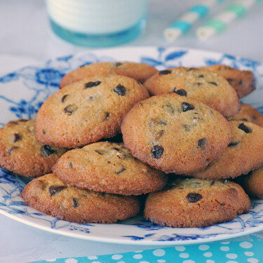 Cookies sin gluten con chips de chocolate, receta fácil y sencilla