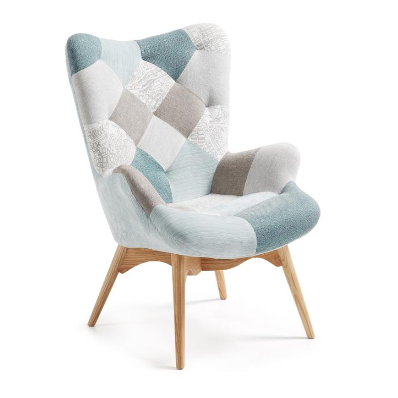 Butaca de madera natural