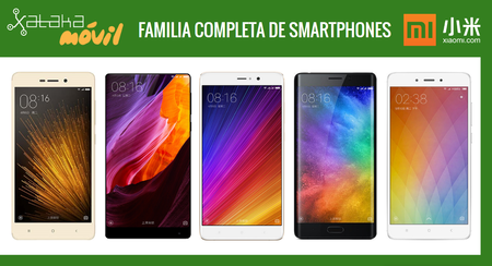 Xiaomi Mi Mix y Mi Note 2, así quedan dentro del catálogo completo de móviles Xiaomi